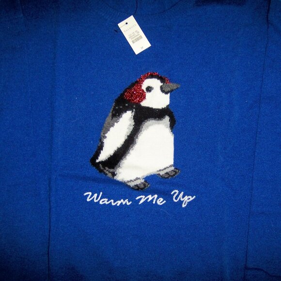TALBOTS Wool Penguin Sweater M Medium NWT Brand New - Picture 2 of 2